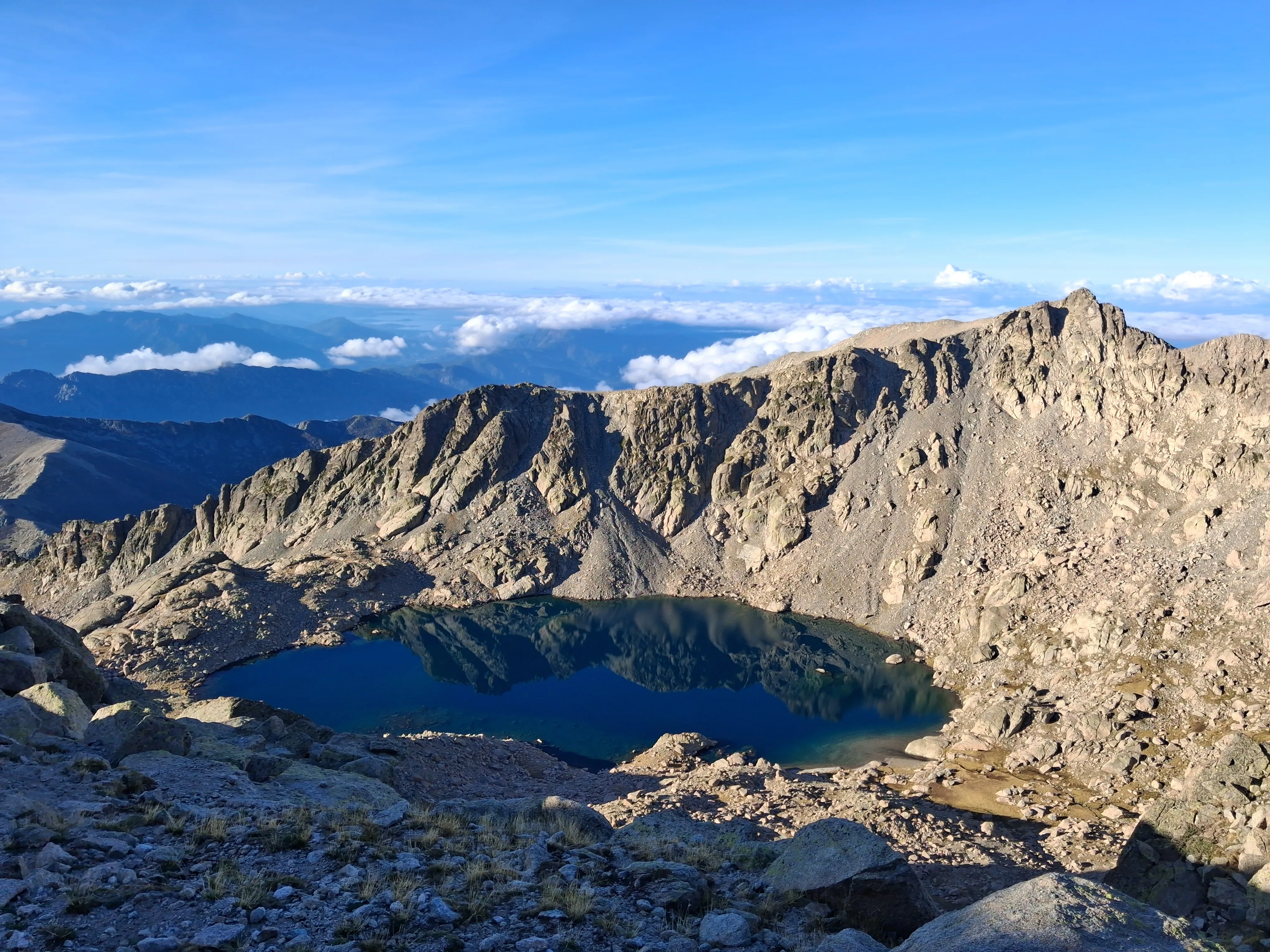 Lac de Bettaniella depuis le Rotondo 