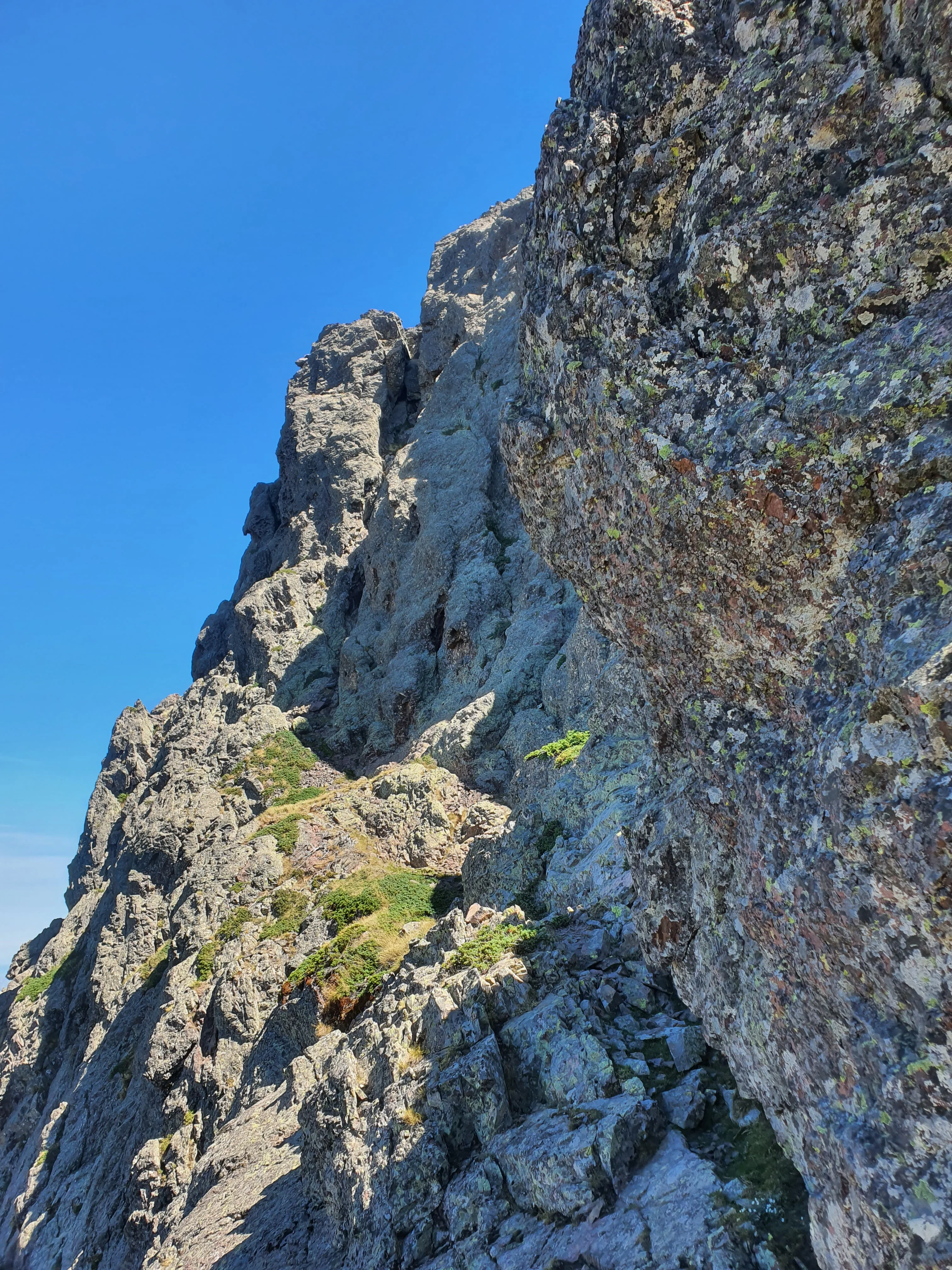 Vire du Dente depuis le col du Dente